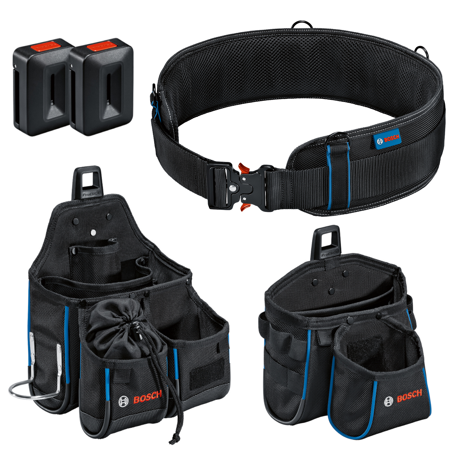 BOSCH Wielofunkcyjny pas monterski, 2x kabura, 2x ProClick