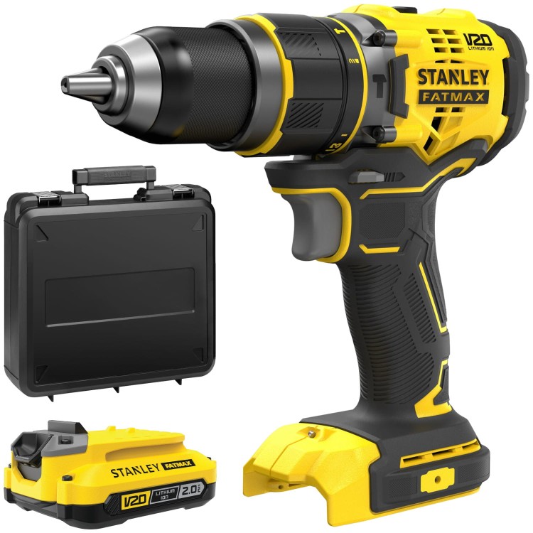 Wiertarko wkrętarka udarowa 18V 80Nm V20 Stanley SFMCD721 + aku 2.0Ah