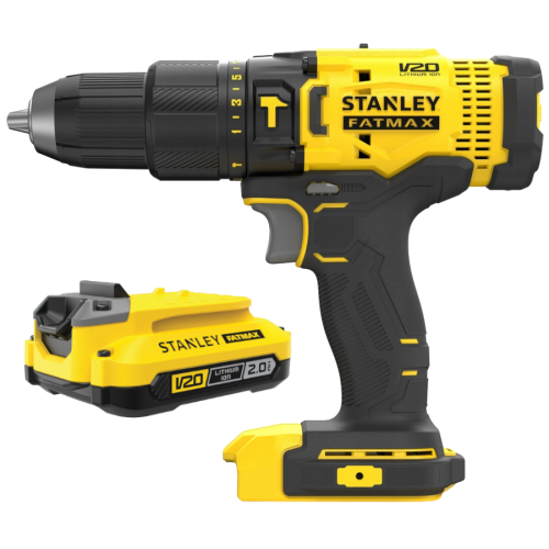 STANLEY SFMCD711B Wiertarko-wkrętarka udarowa "body" 18V seria V20 + aku 2.0Ah