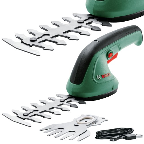 Nożyce akumulatorowe EasyShear 12cm 3,6V z nożami do trawy żywopłotów BOSCH