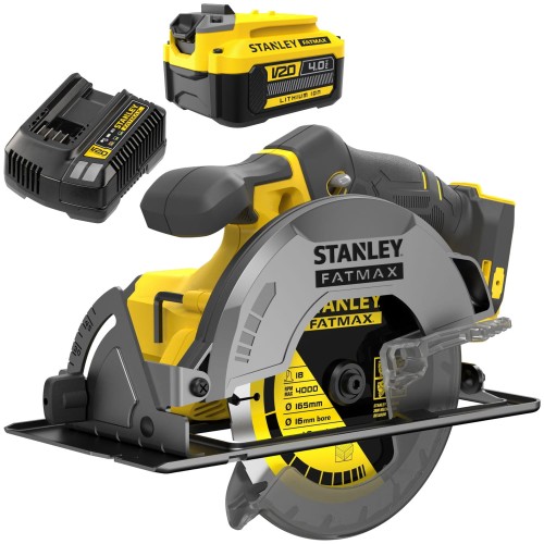 STANLEY SFMCS500B Pilarka tarczowa 18V 165mm FatMax V20 + akumulator 4.0Ah + ładowarka