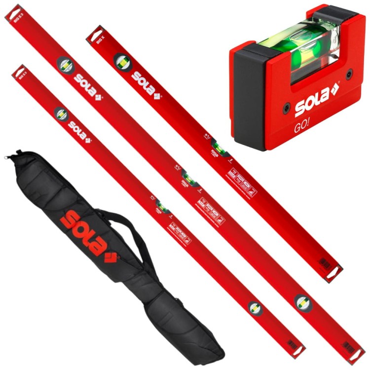SOLA Zestaw poziomic Big X 60 / 100 / 180cm + GO! 6.8cm + Pokrowiec 200cm