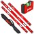 SOLA Zestaw poziomic Red / Big Red 60/120/200cm + GO! + Pokrowiec 200cm