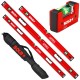 SOLA Zestaw poziomic Red / Big Red 60/120/200cm + GO! + Pokrowiec 200cm