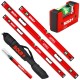 SOLA Zestaw poziomic Red / Big Red 60/120/200cm + GO! + Pokrowiec + Marker