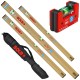 SOLA Zestaw poziomic AZM 80/120/200cm + GO! magnetic + Pokrowiec 200cm