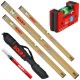 SOLA Zestaw poziomic AZM 80/120/200cm + GO! magnetic + Pokrowiec + Marker