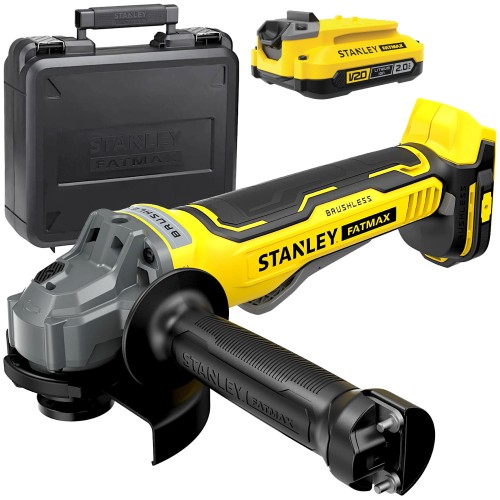 STANLEY SFMCG700 Szlifierka kątowa akumulatorowa 18V Seria V20 FatMax 2Ah kufer