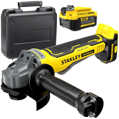 STANLEY SFMCG700B Szlifierka kątowa akumulatorowa 18V Seria V20 FatMax 4Ah kufer