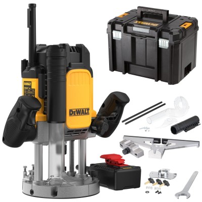 DEWALT DWE627KT Frezarka górnowrzecionowa 2300W włącznik stołowy akces.