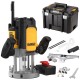 DEWALT DWE627KT Frezarka górnowrzecionowa 2300W włącznik stołowy akces.