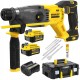 STANLEY SFMCH900M22 Młotowiertarka udarowa SDS+ 18V 2x 4Ah + ładowarka + Zestaw dłut