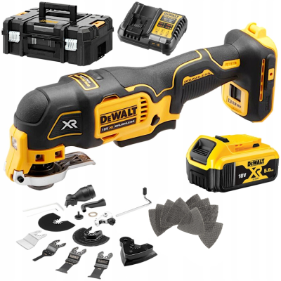 DEWALT DCS356 Narzędzie oscylacyjne multi-tool 18V TSTAK + Akumulator 5.0Ah + Ładowarka