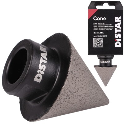 Diamentowy przecinak stożkowy frez CUTTER CONE 2-35mm M14 DISTAR 89568442048