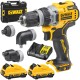 Wiertarko wkrętarka z wymiennymi głowicami 12V 2x 3.0Ah DeWALT DCD703L2T
