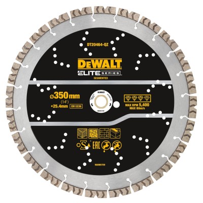 Tarcza diamentowa betonu 350x25,4mm Elite Series DeWALT DT20464