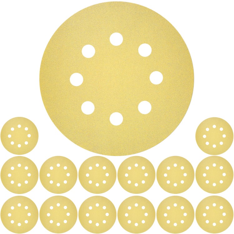 Papier ścierny na rzep 125mm C450 15szt. krążki GR. 40 60 80 120 180 BOSCH