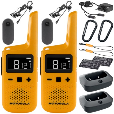 Radiotelefon PMR446 IP54 2szt. Motorola TalkAbout T72 + Słuchawki
