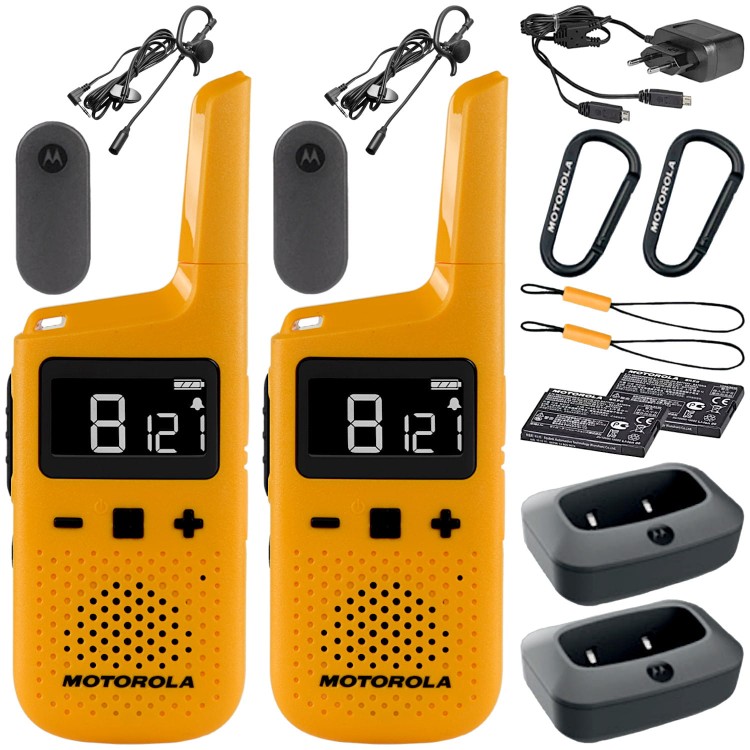 Radiotelefon PMR446 IP54 2szt. Motorola TalkAbout T72 + Słuchawki
