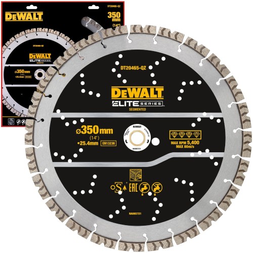 Tarcza diamentowa do betonu zbrojonego 350x25.4mm Elite DeWALT DT20465
