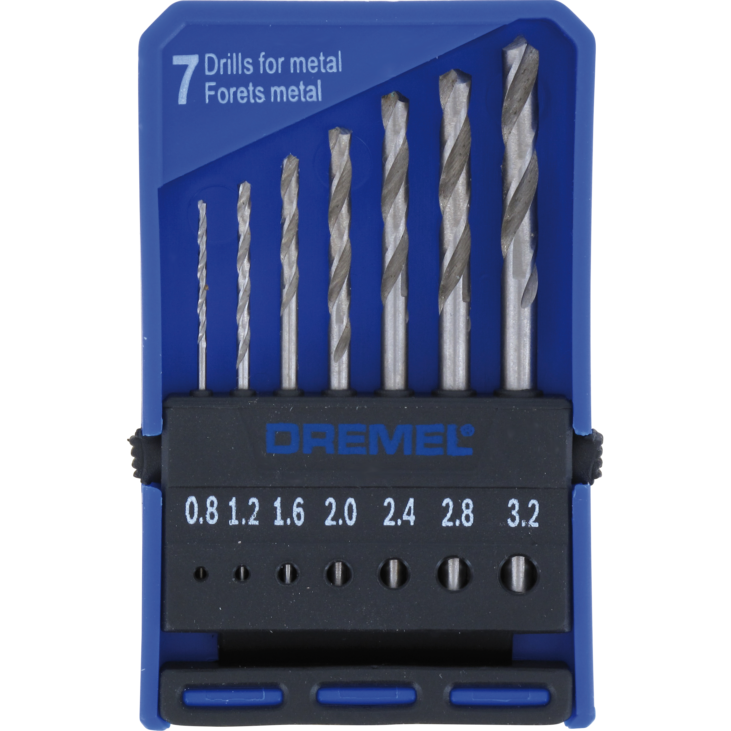 Zestaw 7 wierteł do drewna i metalu 628 DREMEL 8-32mm