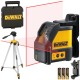 DeWALT Laser krzyżowy czerwony poziomica DW088K + Statyw DE0881T