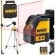 DeWALT Laser krzyżowy 15m czerwony DW088K + Statyw DE0881T + Tyczka