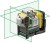 DEWALT DCE089D1G Laser krzyżowy akumulatorowy 10,8V zielony