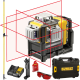 Laser krzyżowy 3x360 czerwony 20m 2,0Ah DeWALT DCE089D1R + tyczka
