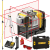 Laser krzyżowy 3x360 czerwony 20m 2,0Ah DeWALT DCE089D1R + tyczka + statyw