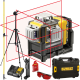 Laser krzyżowy 3x360 czerwony 20m 2,0Ah DeWALT DCE089D1R + tyczka + statyw