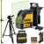 Laser zielony krzyżowy DeWALT DW088CG + Statyw 54-157cm + Tyczka 3.6m