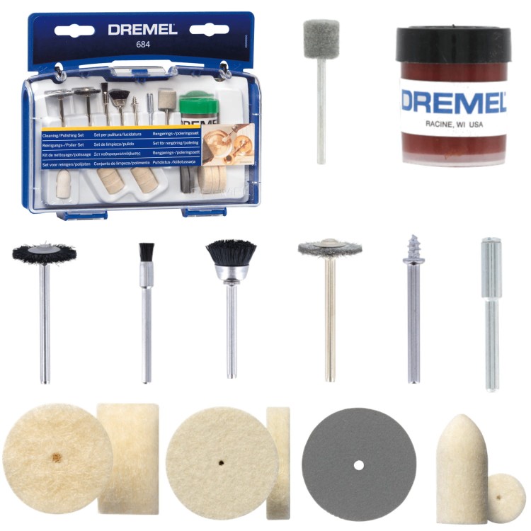DREMEL Zestaw do czyszczenia / polerowania 684, 20szt.
