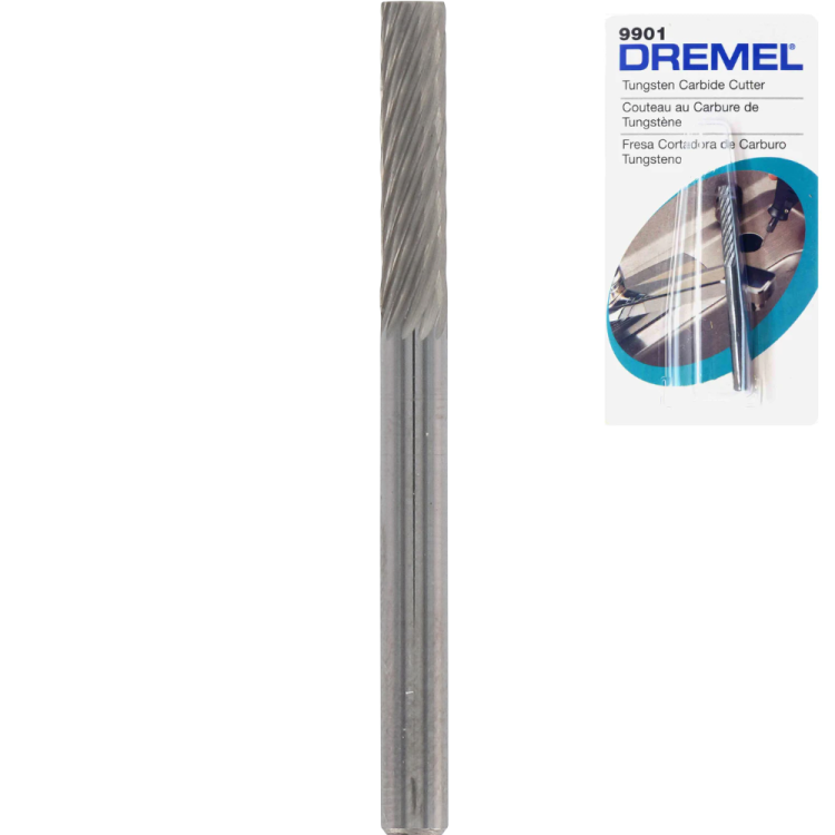 Frez cylindryczny wolframowo-węglikowy z kwadratową końcówką 9901 DREMEL