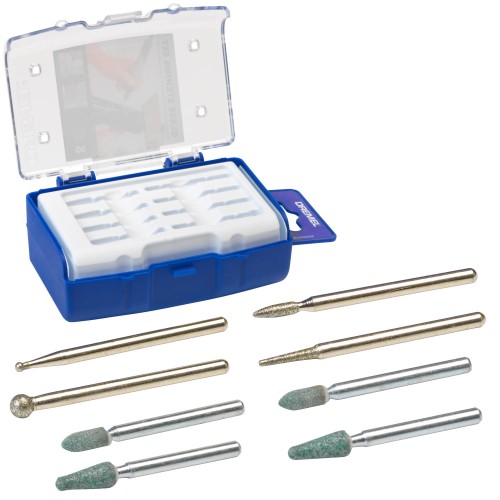 Zestaw akcesoriów do grawerowania szkła 8el. w walizce Dremel 682