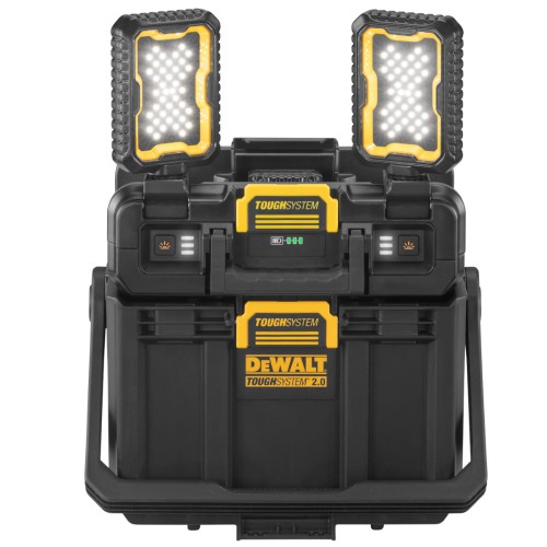 DEWALT Skrzynia narzędziowa TOUGHSYSTEM 2.0 z lampą LED, 40W, 4000lm