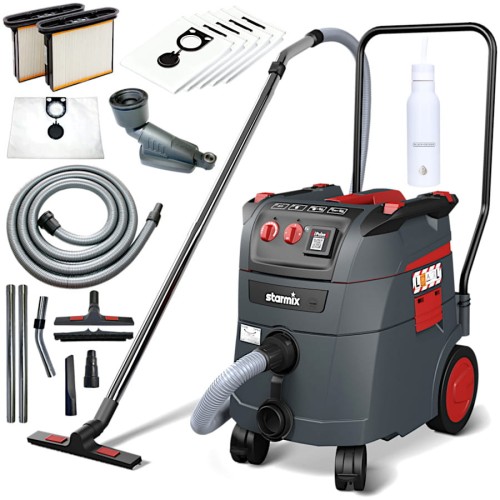 STARMIX Odkurzacz przemysłowy iPulse L-1635 Top + przystawka Bohrfixx + akcesoria + butelka Gratis