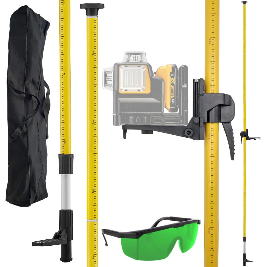 Tyczka rozporowa 3,6m GT-360 + okulary do laser zielone