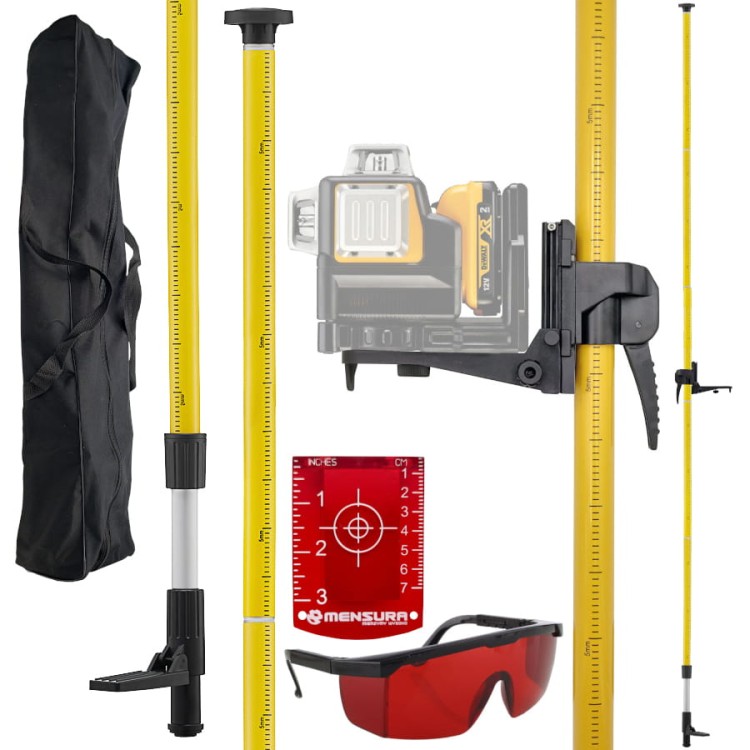 Tyczka do laserów GT-360 + okulary czerwone + tarcza czerwona