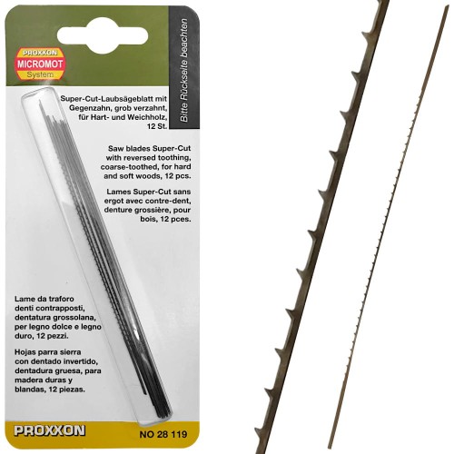 PROXXON 28119 Brzeszczoty do wyrzynarki 130mm 11z 12el