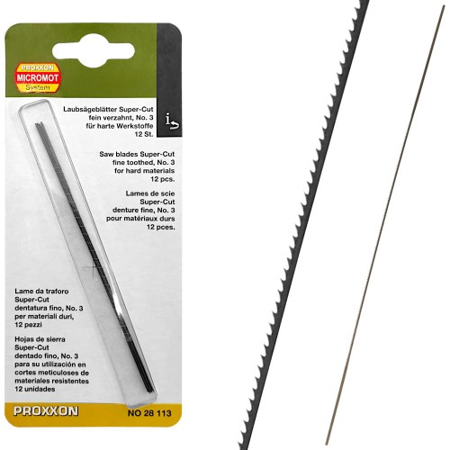PROXXON 28113 Brzeszczoty do wyrzynarki 130mm 40z 12el