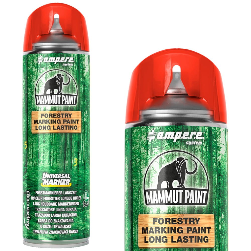 AMPERE Farba do znakowania drewna 500ml czerwona Universal Marker