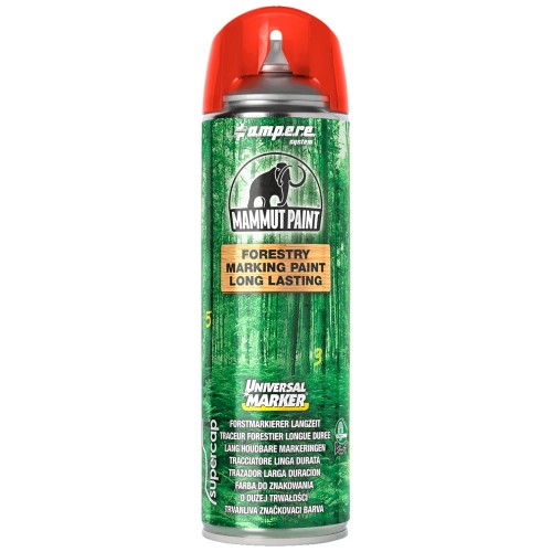 AMPERE Farba do znakowania drewna 500ml czerwona