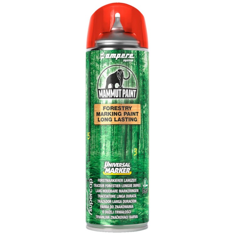 AMPERE Farba do znakowania drewna 500ml czerwona