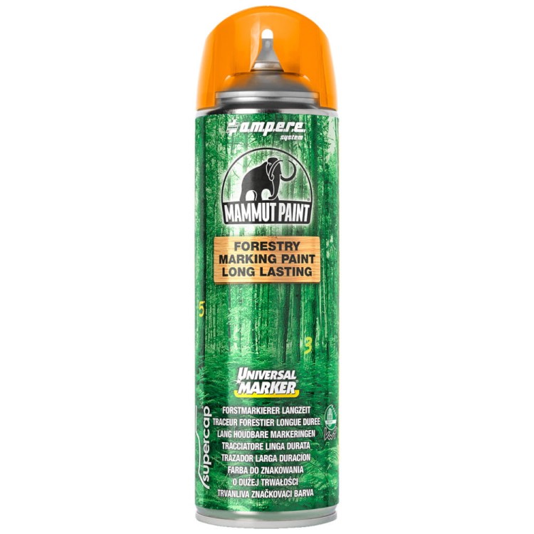 AMPERE Farba do znakowania drewna 500ml pomarańczowa