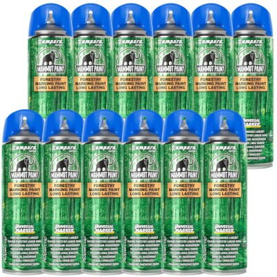 Spray Farba do znakowania drewna niebieska 12szt.