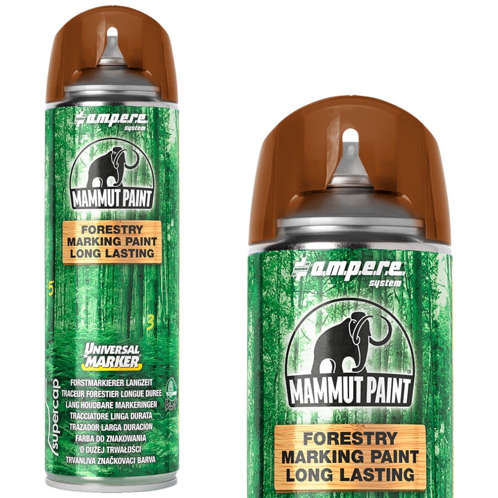 AMPERE Farba do znakowania drewna 500ml brązowa Universal Marker