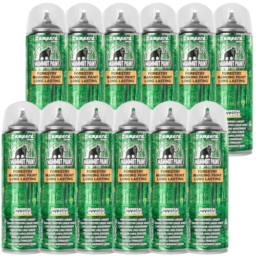 Farba do znakowania drewna biała 500ml Ampere 12szt