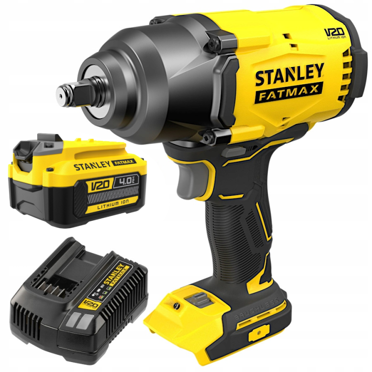 STANLEY SFMCF940B Klucz udarowy 1/2" 18V 949Nm FatMax V20 + Akumulator 4.0Ah + Ładowarka