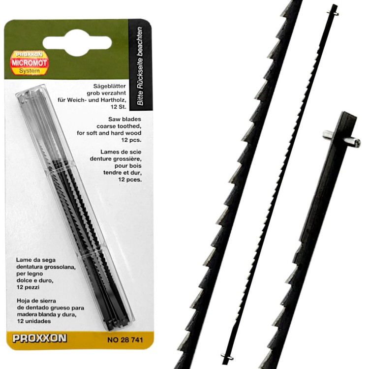 PROXXON 28741 Brzeszczoty do wyrzynarki 127mm 10z 12szt.